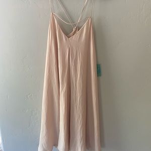 Forever 21 blush strapped dress